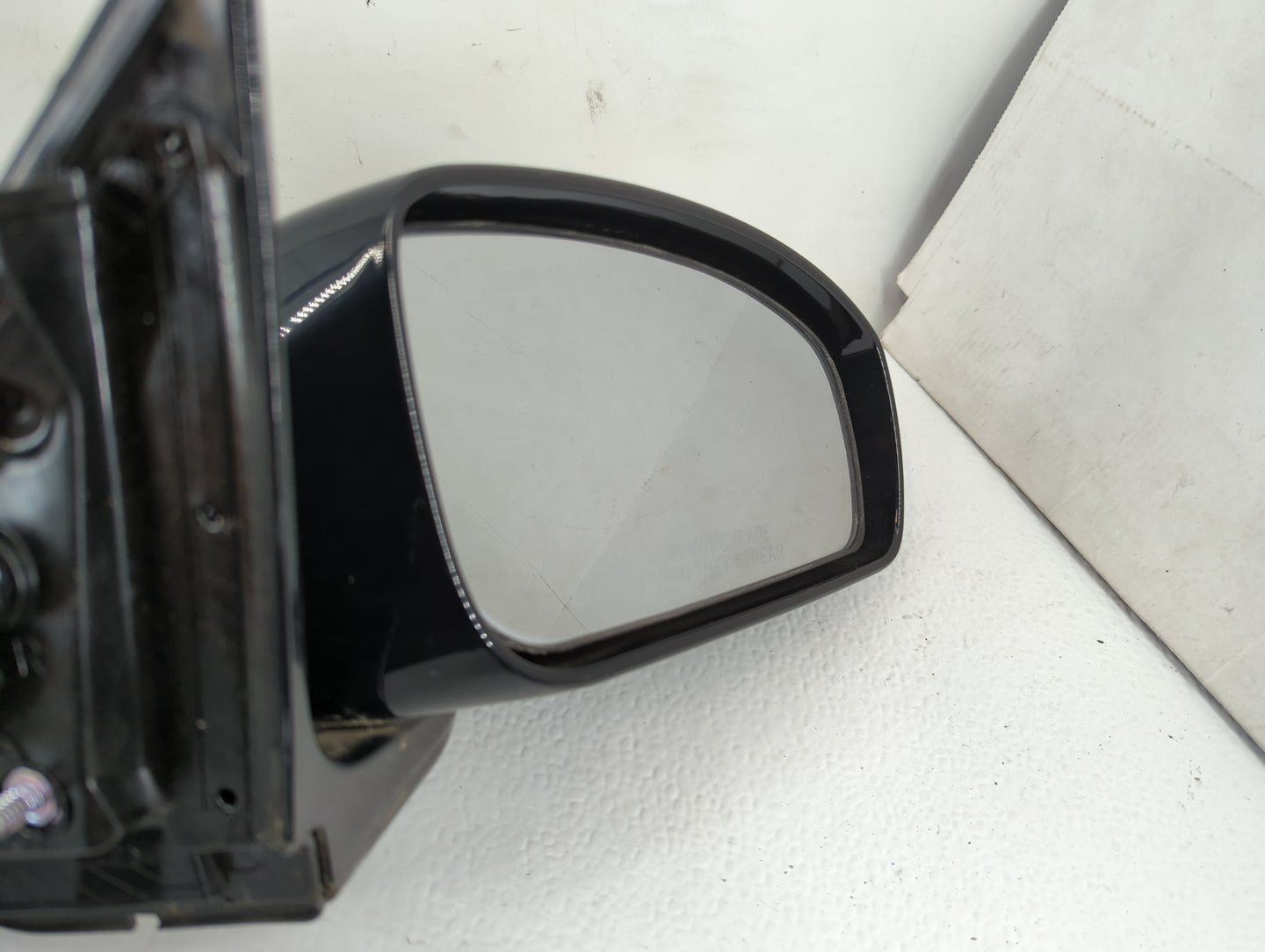 2008 Infiniti G35 Passenger Right Side View Manual Door Mirror Black - Oemusedautoparts1.com