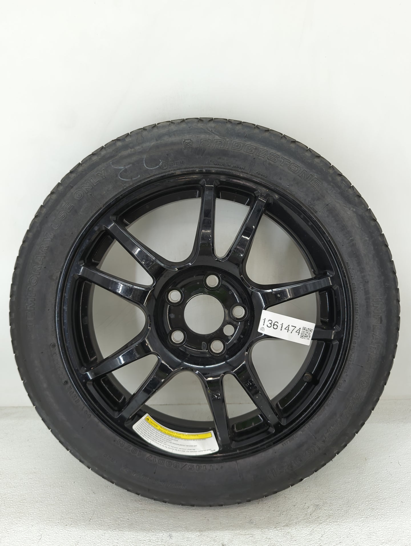 2007-2008 Infiniti G35 Spare Donut Tire Wheel Rim Oem - Oemusedautoparts1.com