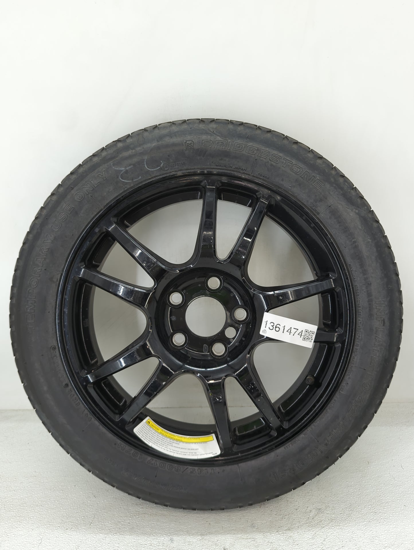 2007-2008 Infiniti G35 Spare Donut Tire Wheel Rim Oem - Oemusedautoparts1.com