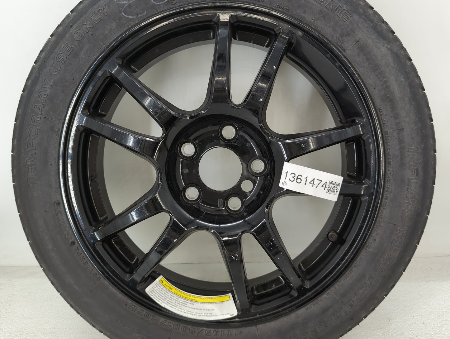 2007-2008 Infiniti G35 Spare Donut Tire Wheel Rim Oem - Oemusedautoparts1.com