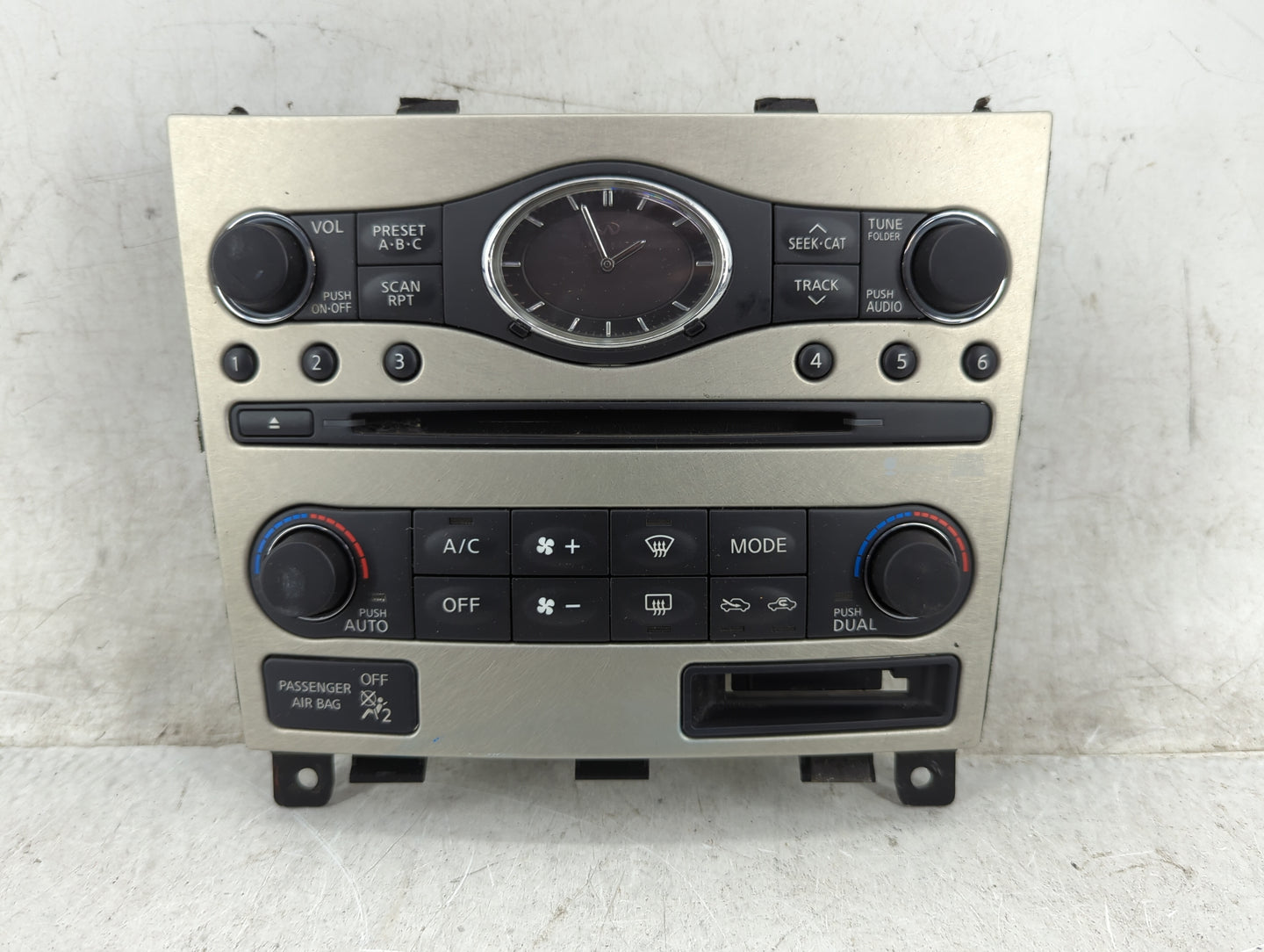2007-2008 Infiniti G35 Climate Control Module Temperature AC/Heater Replacement P/N:P10320A7470003 25391 JK65B Fits OEM Used