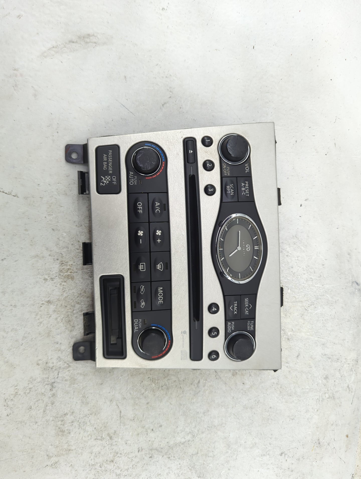 2008 Infiniti G35 Climate Control Module Temperature AC/Heater Replacement Fits OEM Used Auto Parts - Oemusedautoparts1.com