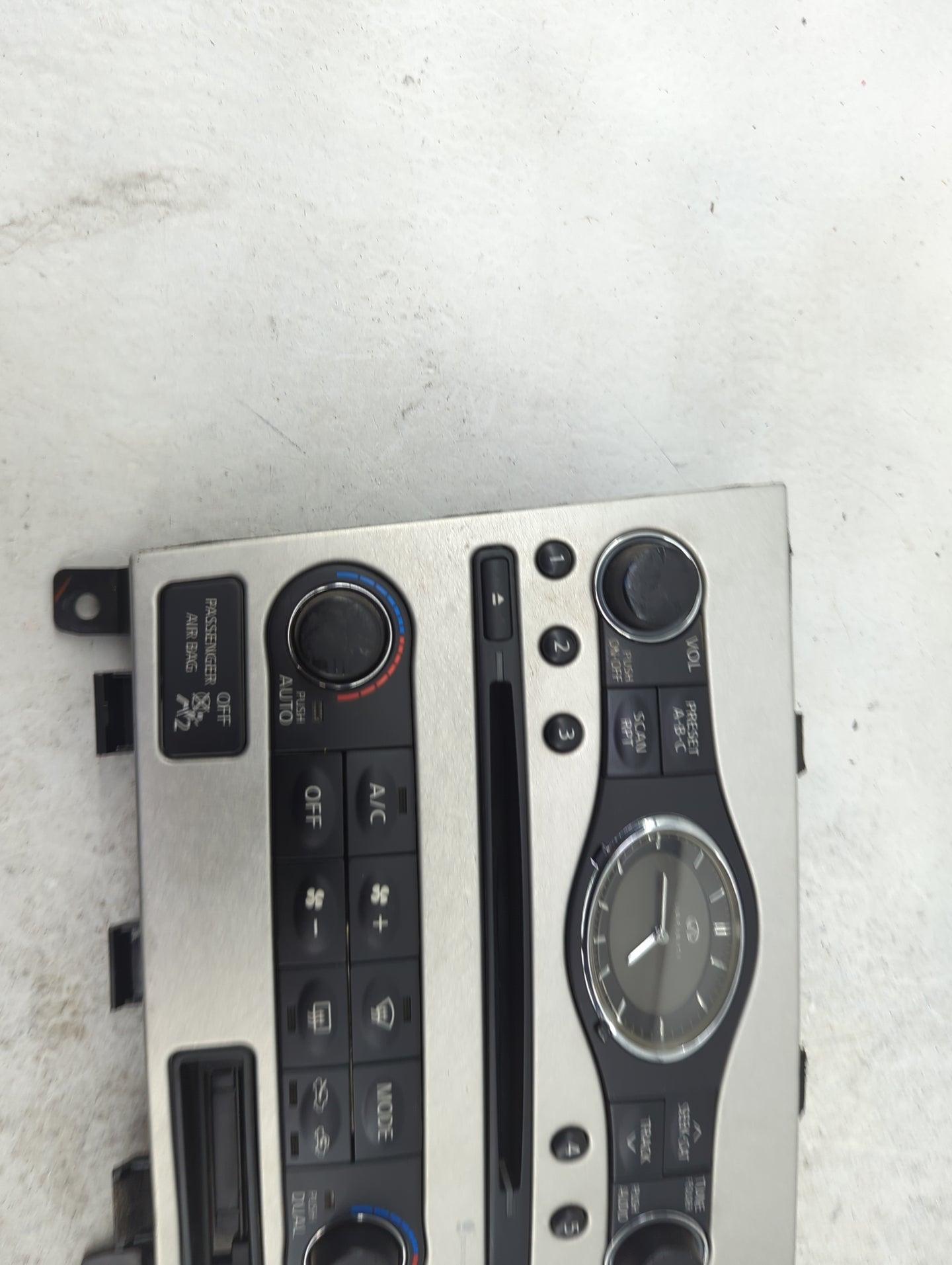 2008 Infiniti G35 Climate Control Module Temperature AC/Heater Replacement Fits OEM Used Auto Parts - Oemusedautoparts1.com