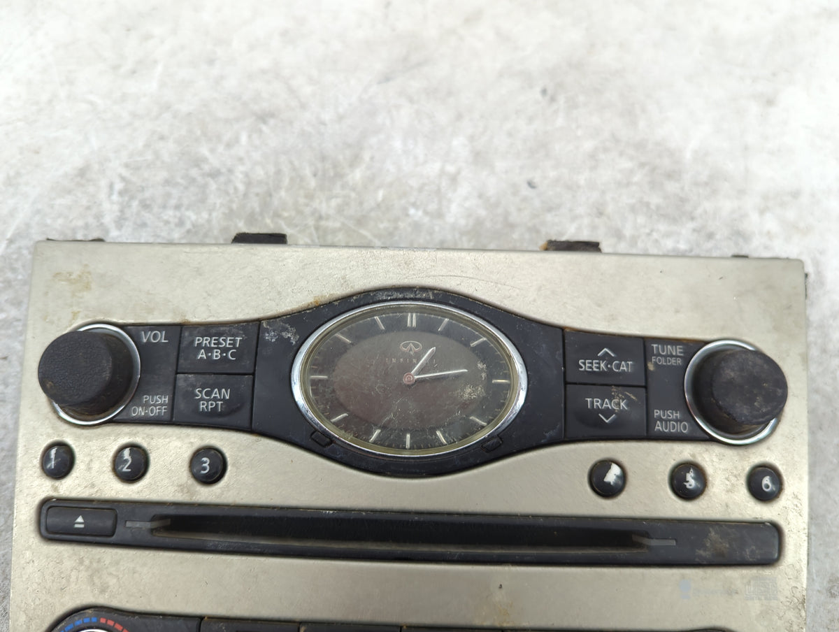 2008 Infiniti G35 Climate Control Module Temperature AC/Heater Replacement Fits OEM Used Auto Parts - Oemusedautoparts1.com