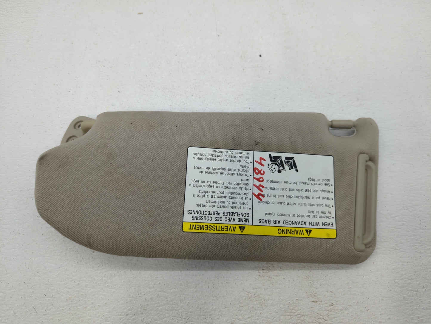 2007-2008 Infiniti G35 Sun Visor Shade Replacement Passenger Right Mirror Fits Fits 2007 2008 2009 2010 2011 2012 2013 2015 
