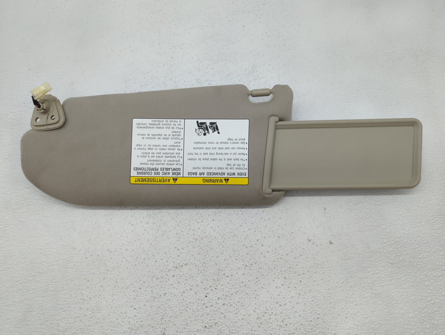 2007-2008 Infiniti G35 Sun Visor Shade Replacement Passenger Right Mirror Fits Fits 2007 2008 2009 2010 2011 2012 2013 2015 