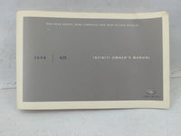 2008 Infiniti G35 Owners Manual Book Guide P/N:OM8E-OV36U1 OEM Used Auto Parts - Oemusedautoparts1.com
