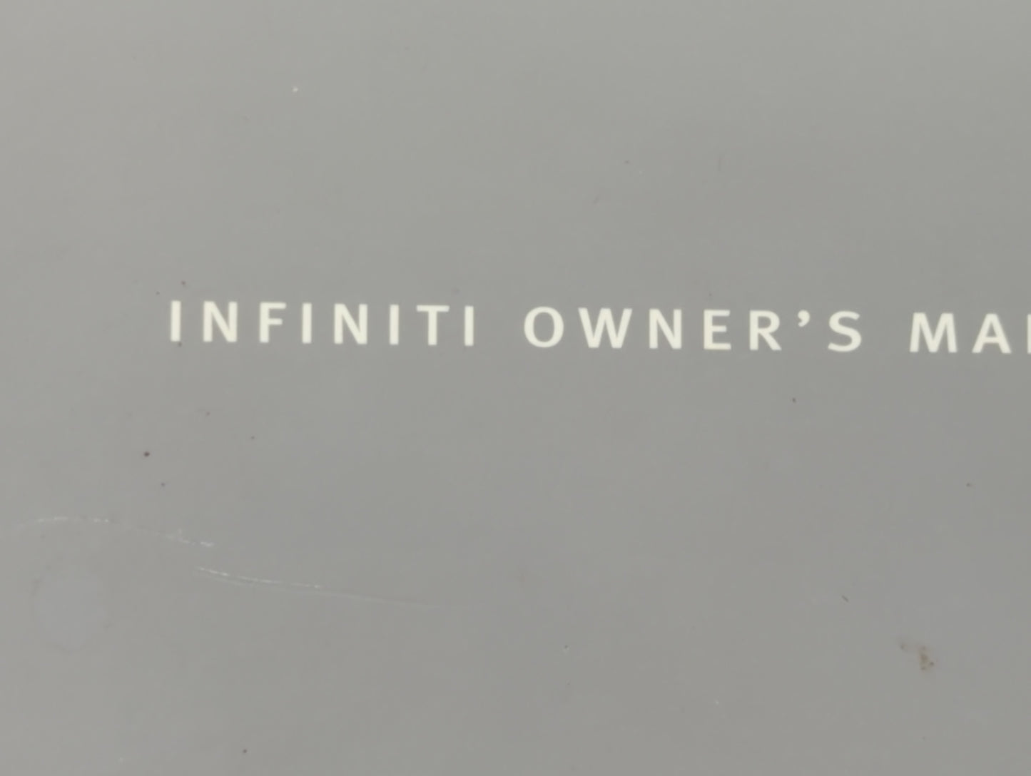 2008 Infiniti G35 Owners Manual Book Guide P/N:OM8E-OV36U1 OEM Used Auto Parts - Oemusedautoparts1.com