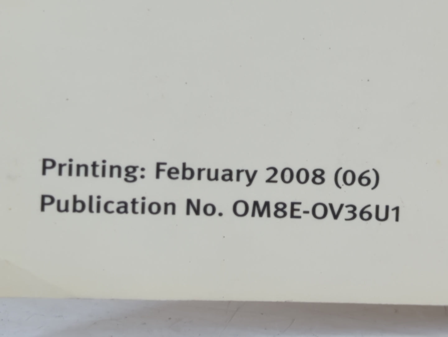 2008 Infiniti G35 Owners Manual Book Guide P/N:OM8E-OV36U1 OEM Used Auto Parts - Oemusedautoparts1.com