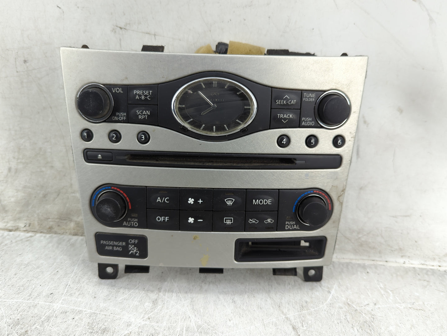 2008-2009 Infiniti G37 Climate Control Module Temperature AC/Heater Replacement Fits Fits 2007 2008 2009 OEM Used Auto Parts