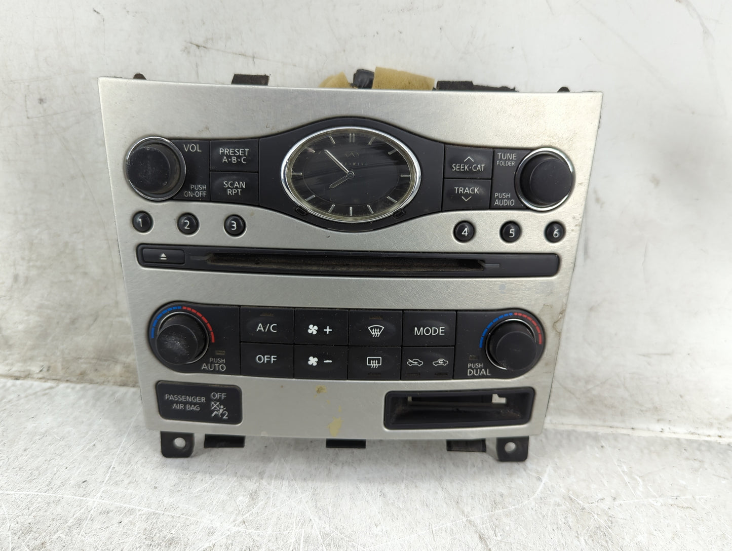 2008-2009 Infiniti G37 Climate Control Module Temperature AC/Heater Replacement Fits Fits 2007 2008 2009 OEM Used Auto Parts