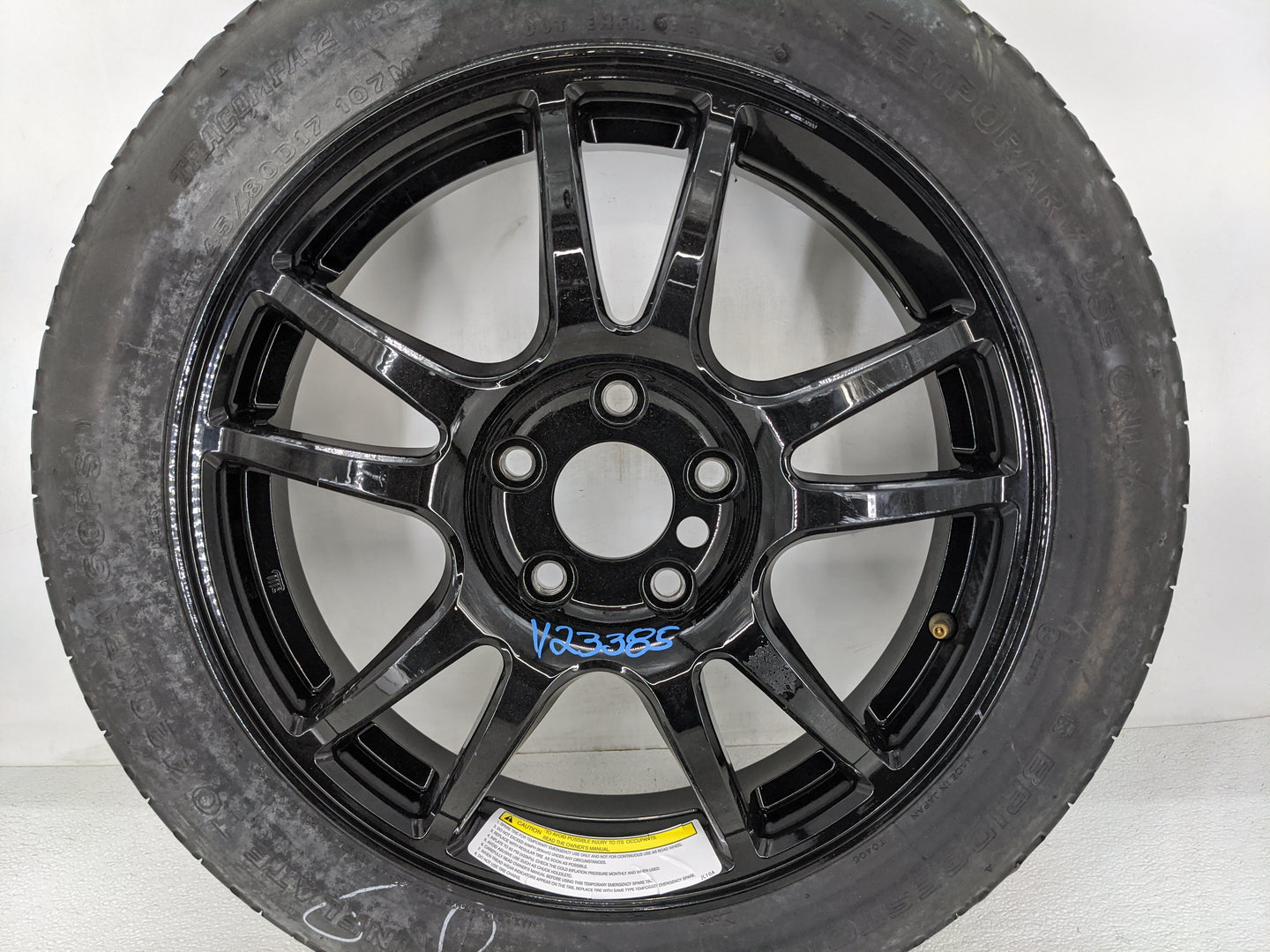 2008-2009 Infiniti G37 Spare Donut Tire Wheel Rim Oem 1455324 - Oemusedautoparts1.com