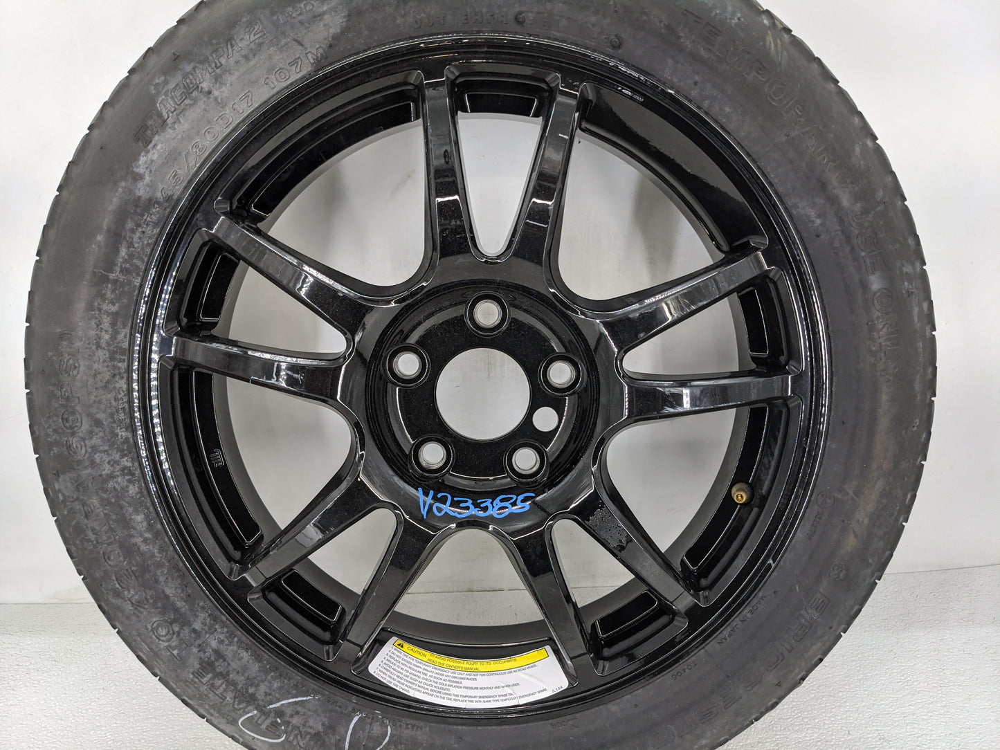 2008-2009 Infiniti G37 Spare Donut Tire Wheel Rim Oem 1455324 - Oemusedautoparts1.com