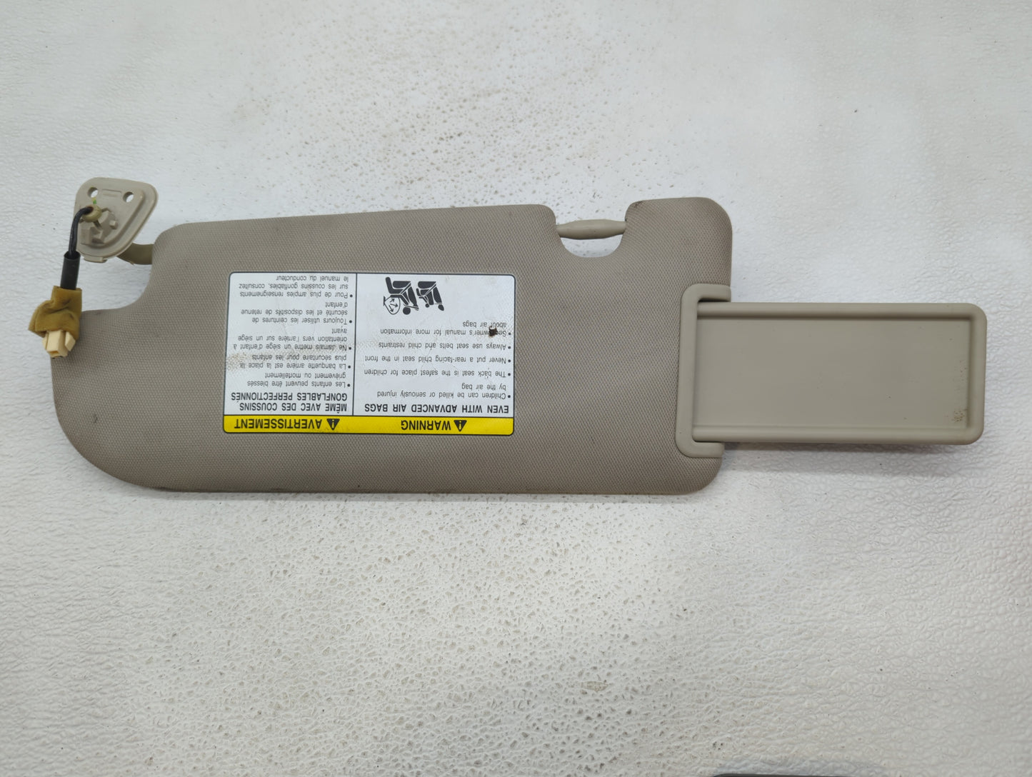 2008-2013 Infiniti G37 Sun Visor Shade Replacement Passenger Right Mirror Fits Fits 2008 2009 2010 2011 2012 2013 OEM Used A