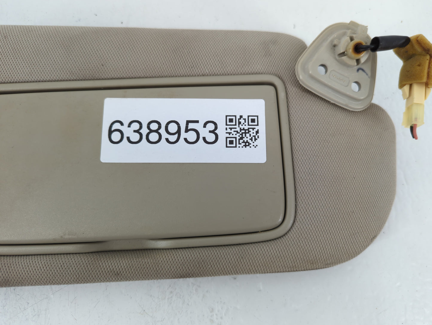 2008 Infiniti G37 Sun Visor Shade Replacement Passenger Right Mirror Fits OEM Used Auto Parts - Oemusedautoparts1.com