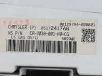 2008 Jeep Commander Instrument Cluster Speedometer Gauges P/N:CR-0038-001-M0-CG 05172417AG Fits OEM Used Auto Parts - Oemuse