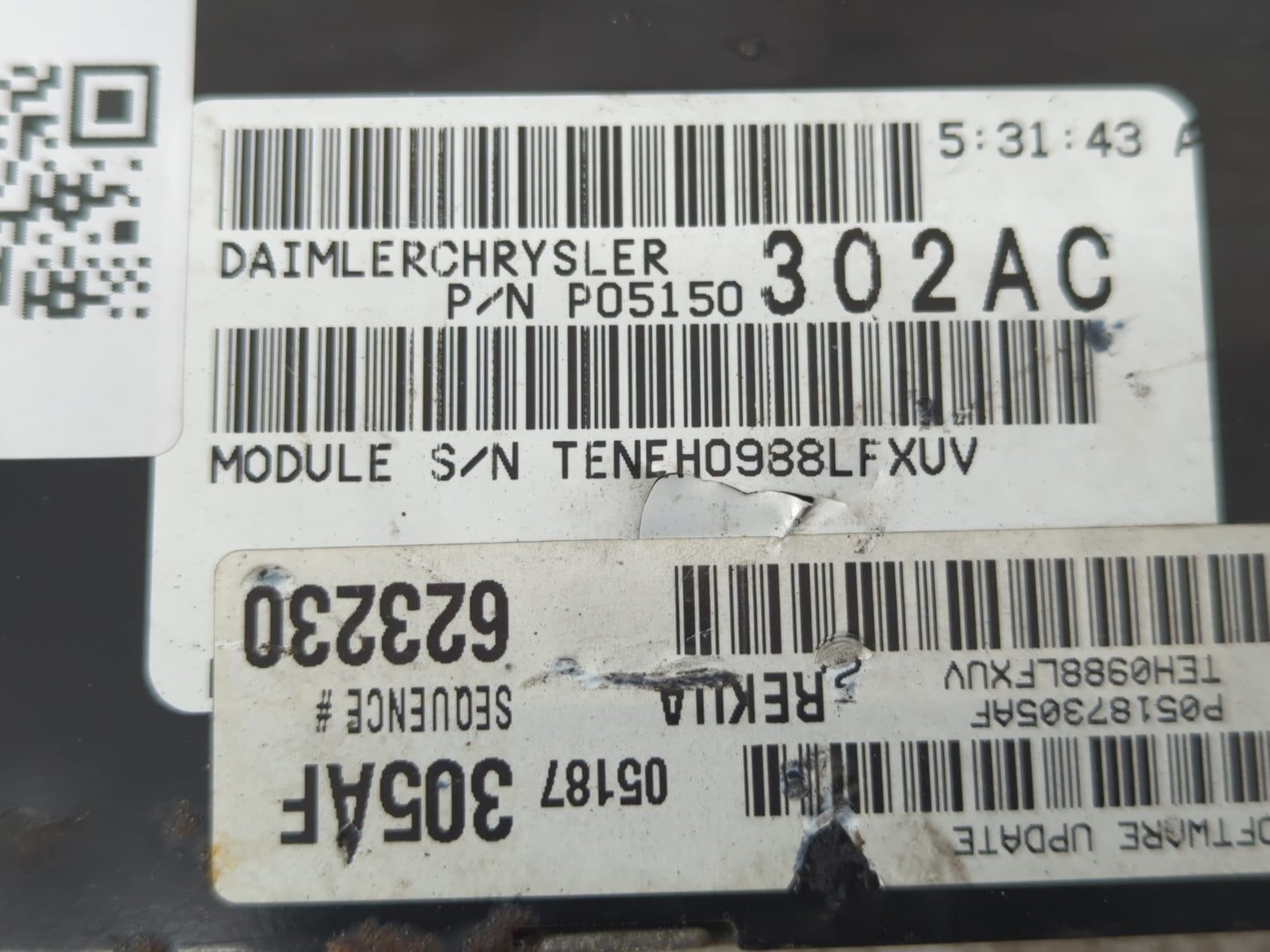 2008 Jeep Commander PCM Engine Control Computer ECU ECM PCU OEM P/N:P05150302AC Fits OEM Used Auto Parts - Oemusedautoparts1