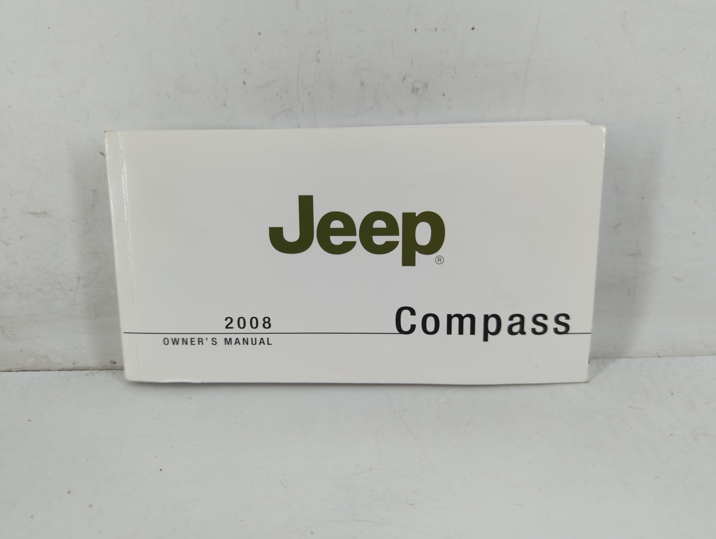 2008 Jeep Compass Owners Manual Book Guide P/N:81-326-0811 OEM Used Auto Parts - Oemusedautoparts1.com