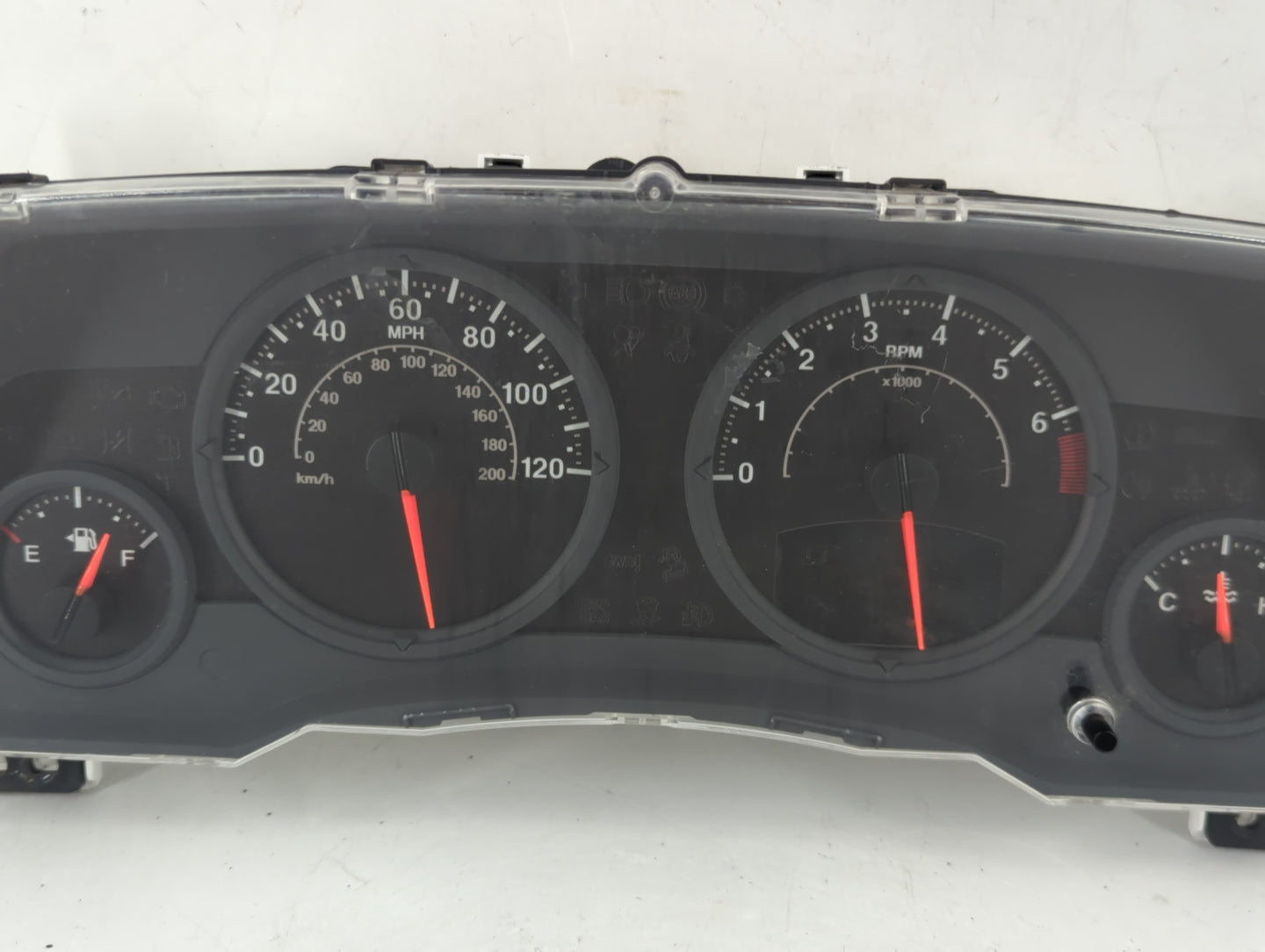 2008 Jeep Compass Instrument Cluster Speedometer Gauges P/N:CR-0035-023-K0-CB 05172345AB Fits OEM Used Auto Parts - Oemuseda