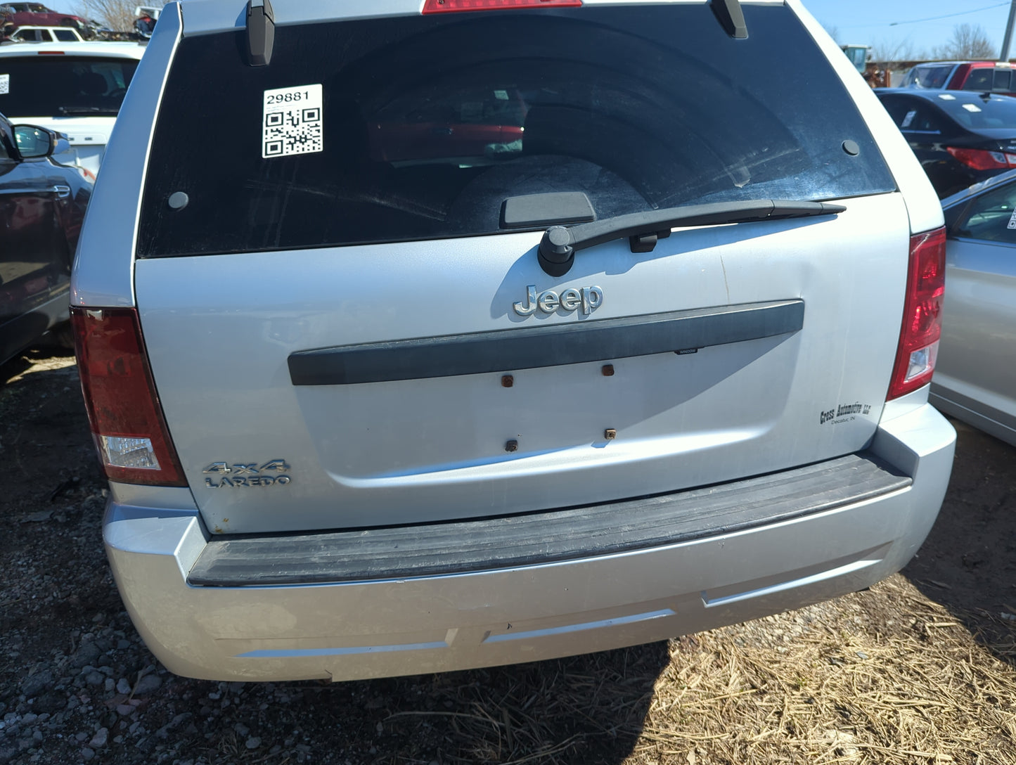 2007-2010 Jeep Grand Cherokee Trunk/decklid/hatch/tailgate Oem 1404498 - Oemusedautoparts1.com