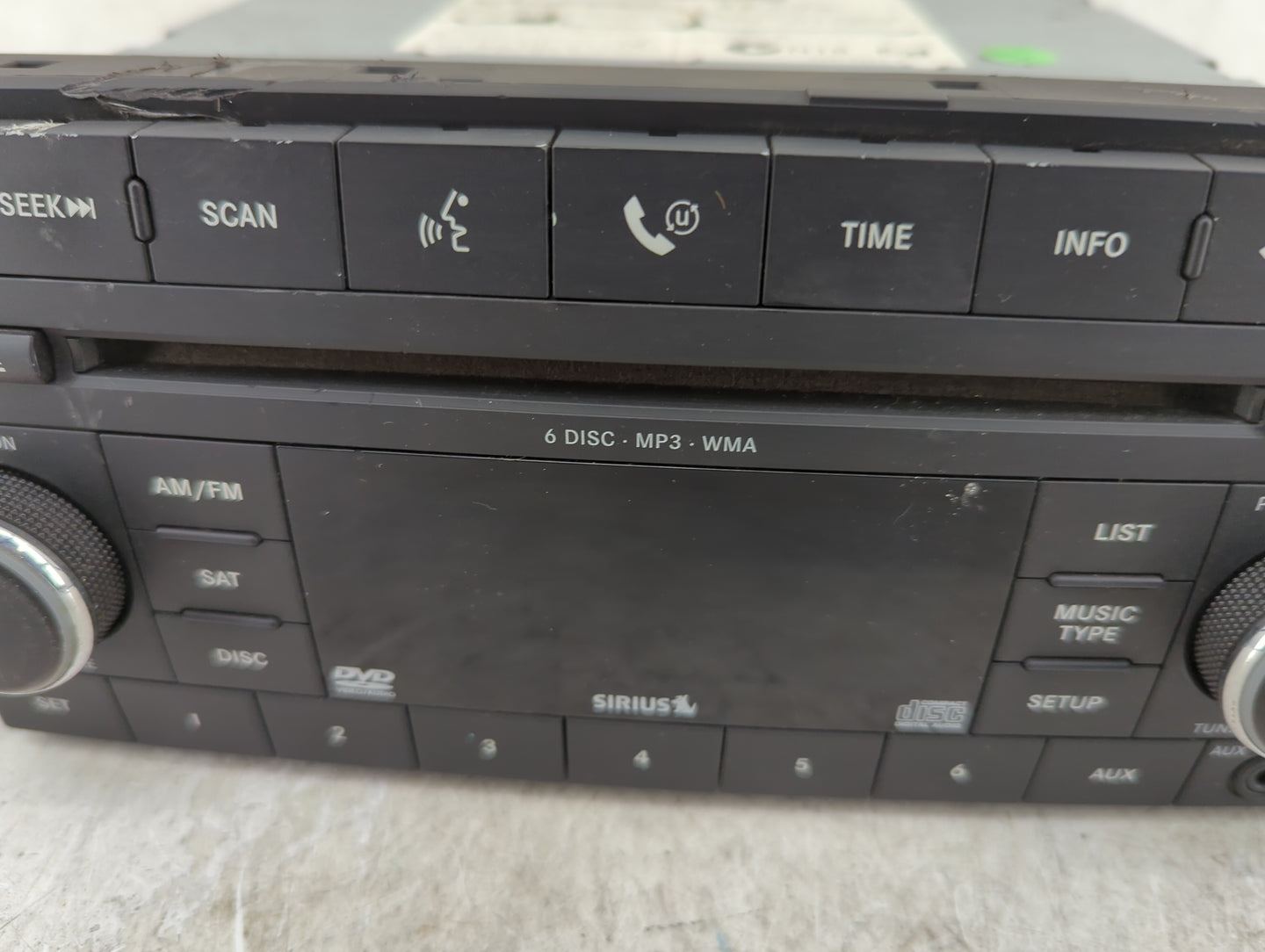2008-2009 Jeep Grand Cherokee Radio AM FM Cd Player Receiver Replacement P/N:05064922AG Fits Fits 2007 2008 2009 2010 2011 O