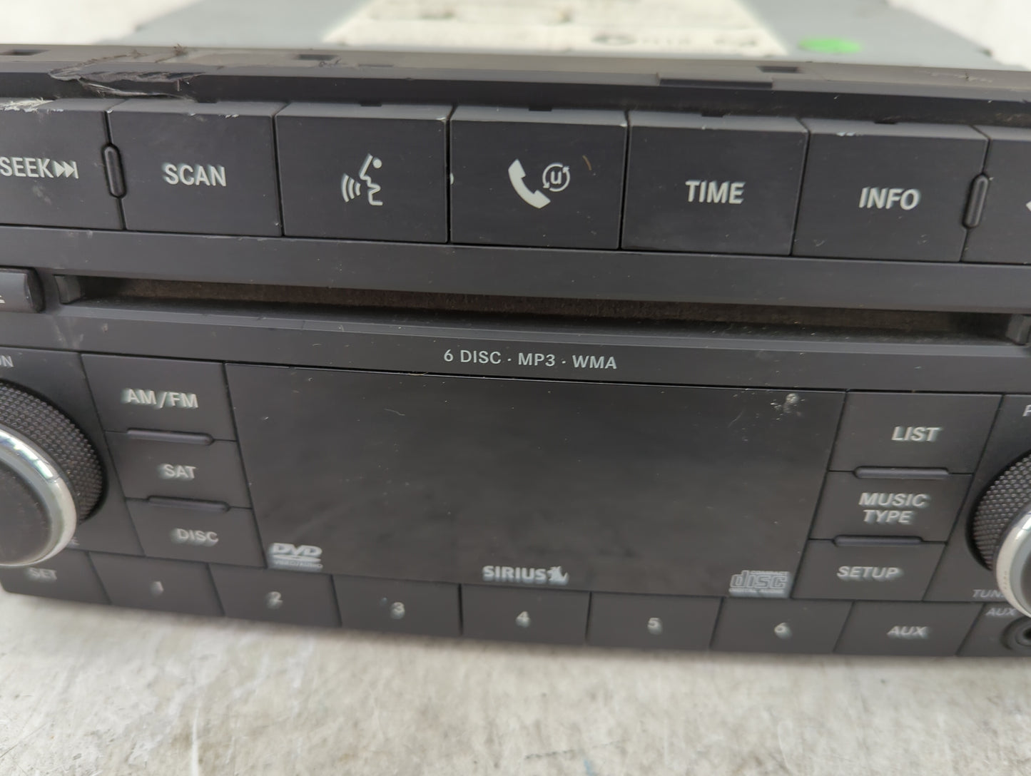 2008-2009 Jeep Grand Cherokee Radio AM FM Cd Player Receiver Replacement P/N:05064922AG Fits Fits 2007 2008 2009 2010 2011 O