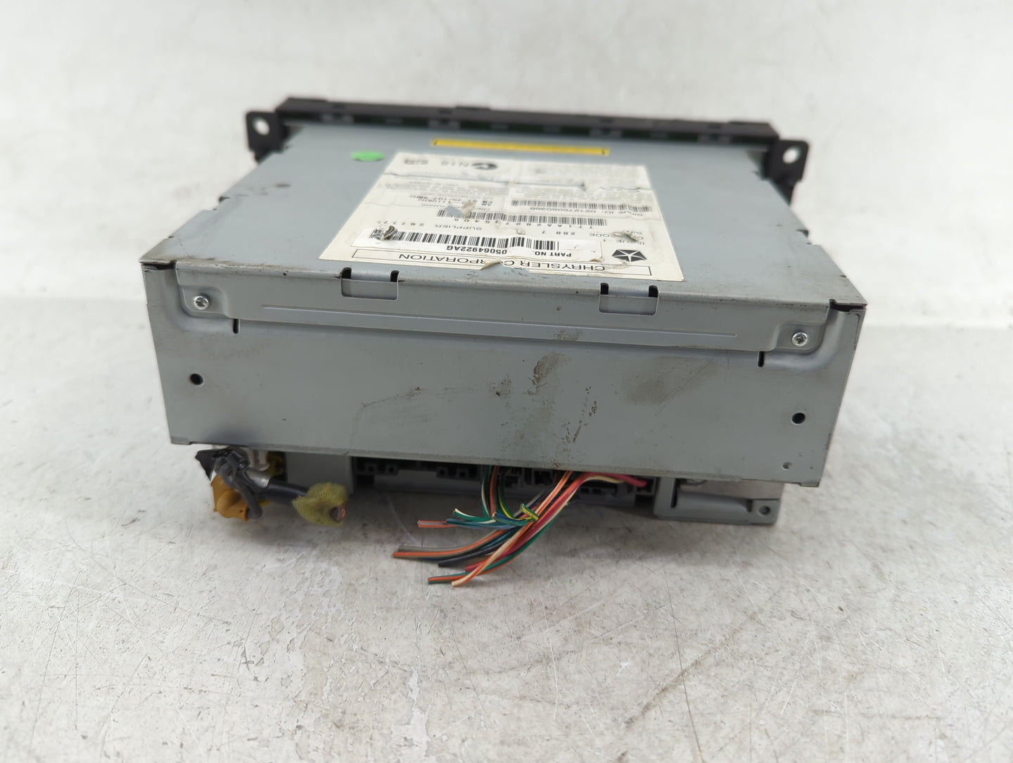 2008-2009 Jeep Grand Cherokee Radio AM FM Cd Player Receiver Replacement P/N:05064922AG Fits Fits 2007 2008 2009 2010 2011 O