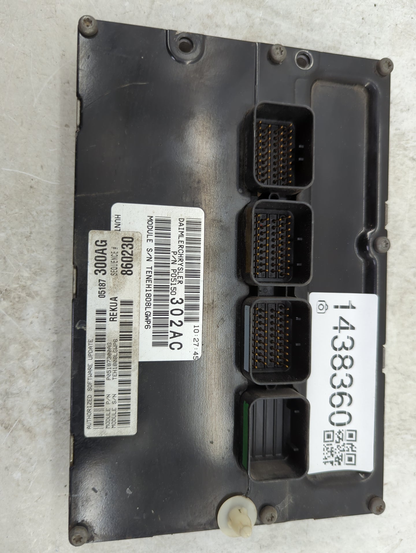 2008 Jeep Grand Cherokee PCM Engine Control Computer ECU ECM PCU OEM P/N:P05150302AC P05187300AG, P05187302AC Fits OEM Used 
