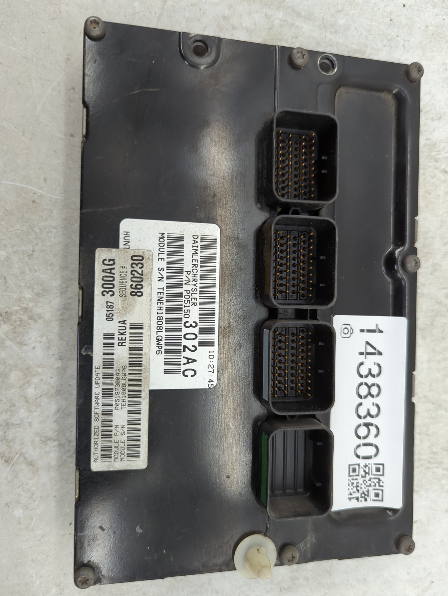2008 Jeep Grand Cherokee PCM Engine Control Computer ECU ECM PCU OEM P/N:P05150302AC P05187300AG, P05187302AC Fits OEM Used 