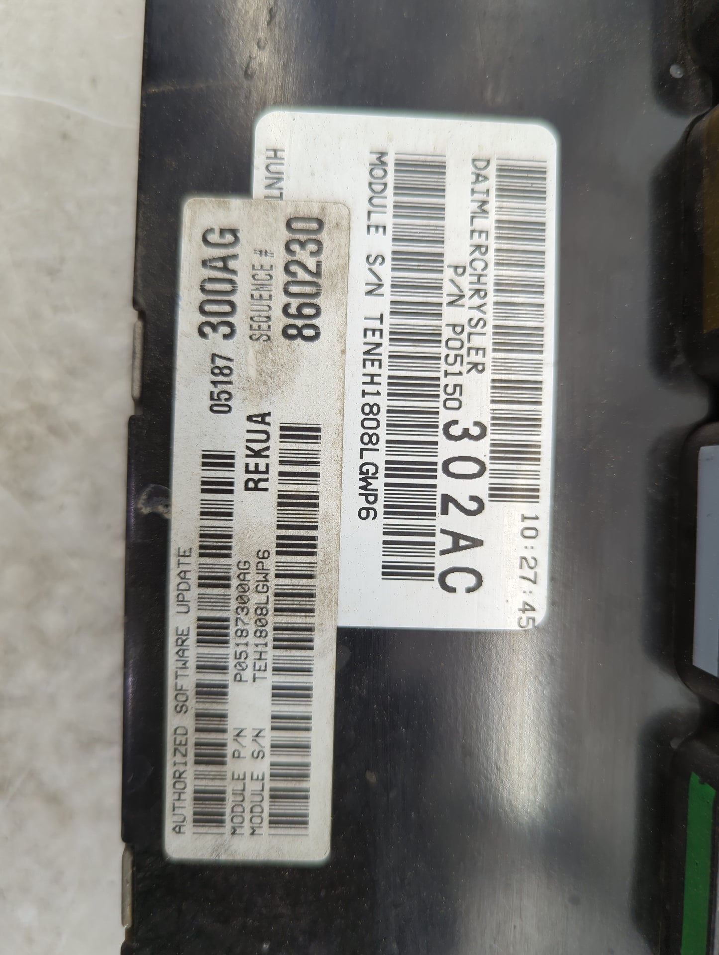 2008 Jeep Grand Cherokee PCM Engine Control Computer ECU ECM PCU OEM P/N:P05150302AC P05187300AG, P05187302AC Fits OEM Used 