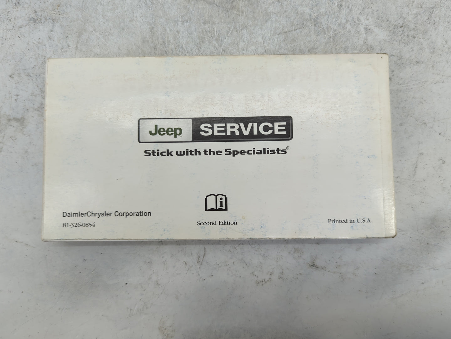 2008 Jeep Grand Cherokee Owners Manual Book Guide P/N:81-326-0854 OEM Used Auto Parts - Oemusedautoparts1.com