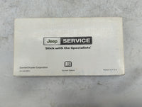 2008 Jeep Grand Cherokee Owners Manual Book Guide P/N:81-326-0854 OEM Used Auto Parts - Oemusedautoparts1.com