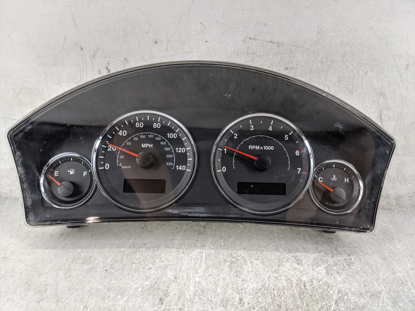 2008 Jeep Grand Cherokee Instrument Cluster Speedometer Gauges P/N:05172400AG CR-0038-052-M0-CG Miles: Fits OEM Used Auto Pa