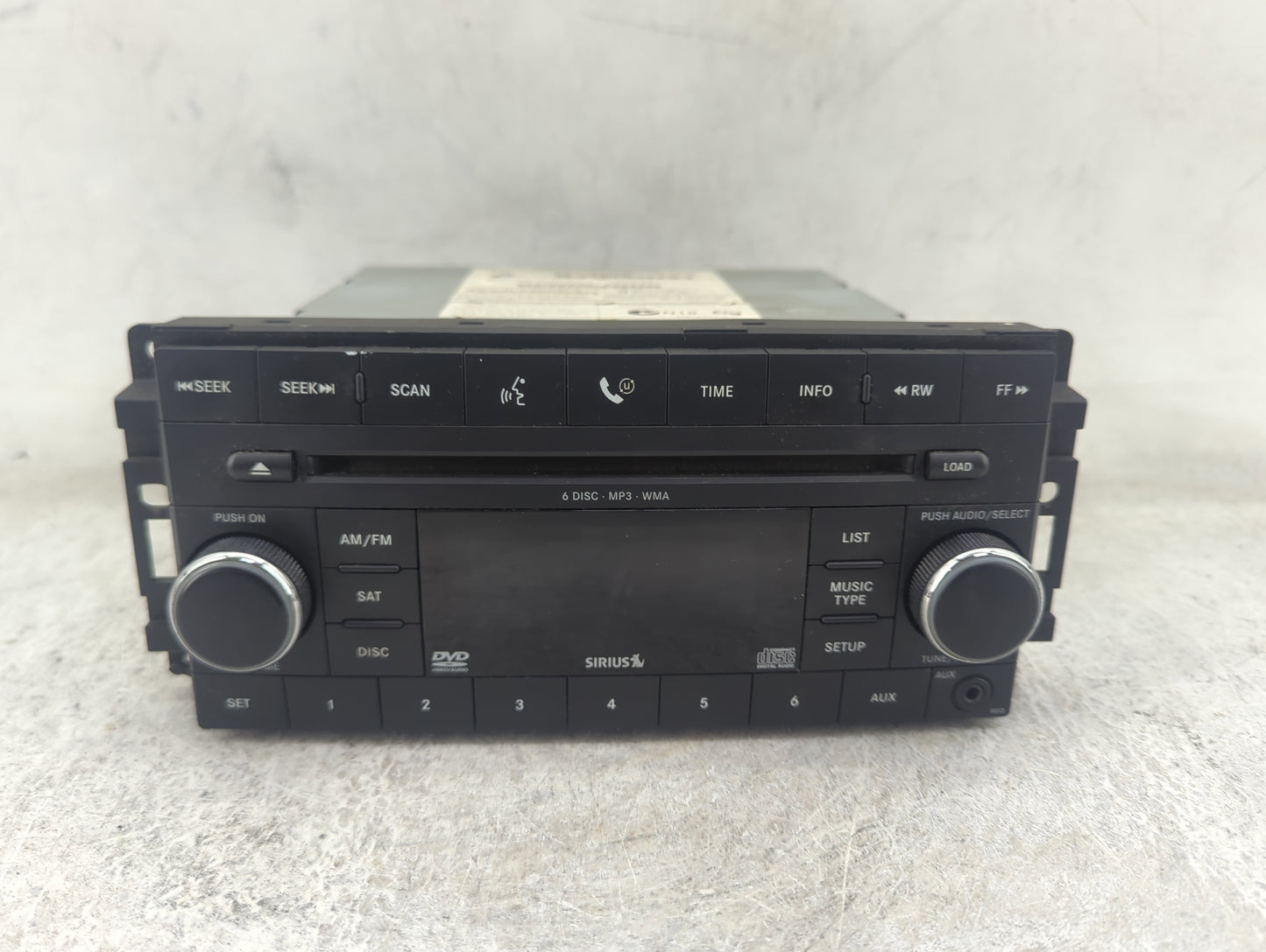 2008-2009 Jeep Grand Cherokee Radio AM FM Cd Player Receiver Replacement P/N:05064922AF Fits Fits 2007 2008 2009 2010 2011 O