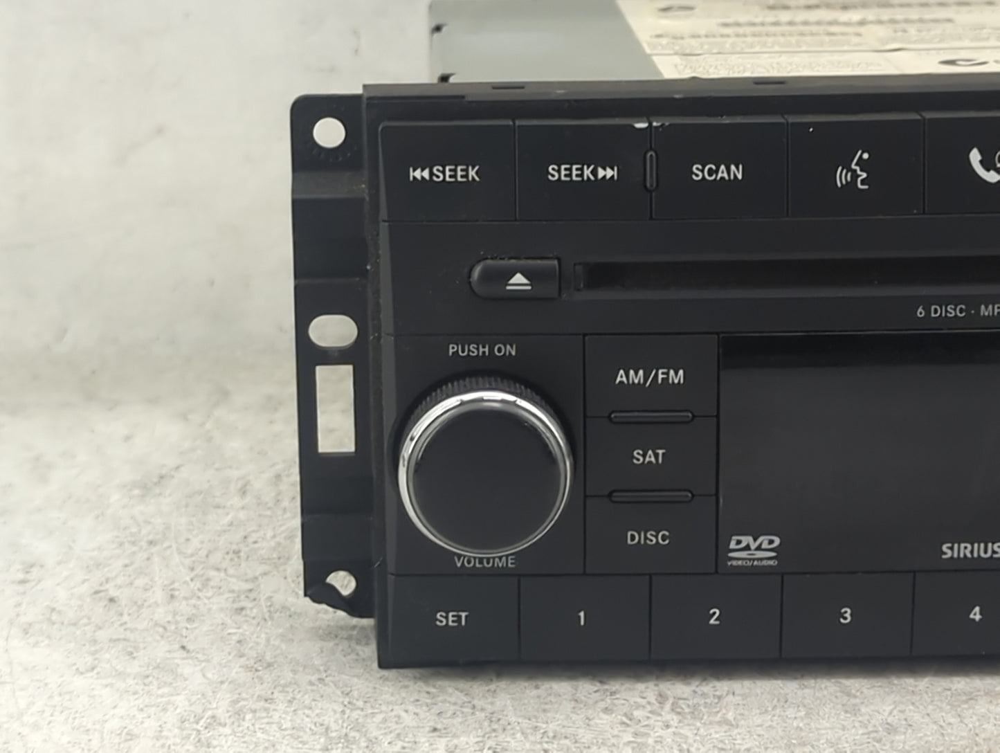 2008-2009 Jeep Grand Cherokee Radio AM FM Cd Player Receiver Replacement P/N:05064922AF Fits Fits 2007 2008 2009 2010 2011 O