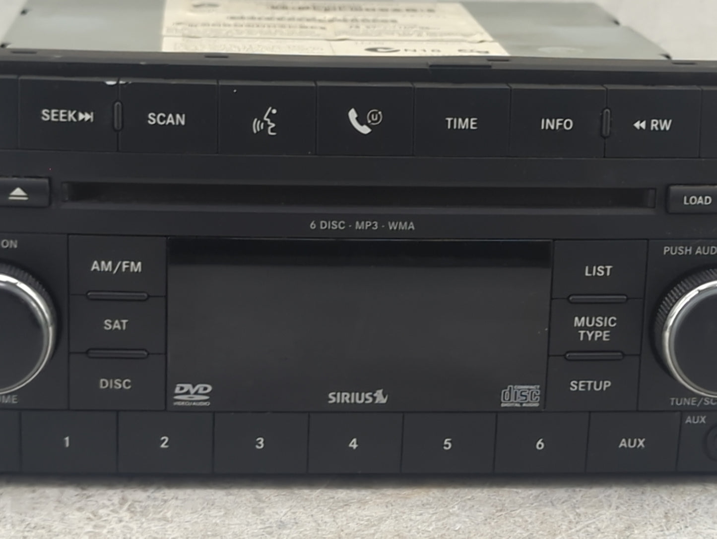 2008-2009 Jeep Grand Cherokee Radio AM FM Cd Player Receiver Replacement P/N:05064922AF Fits Fits 2007 2008 2009 2010 2011 O