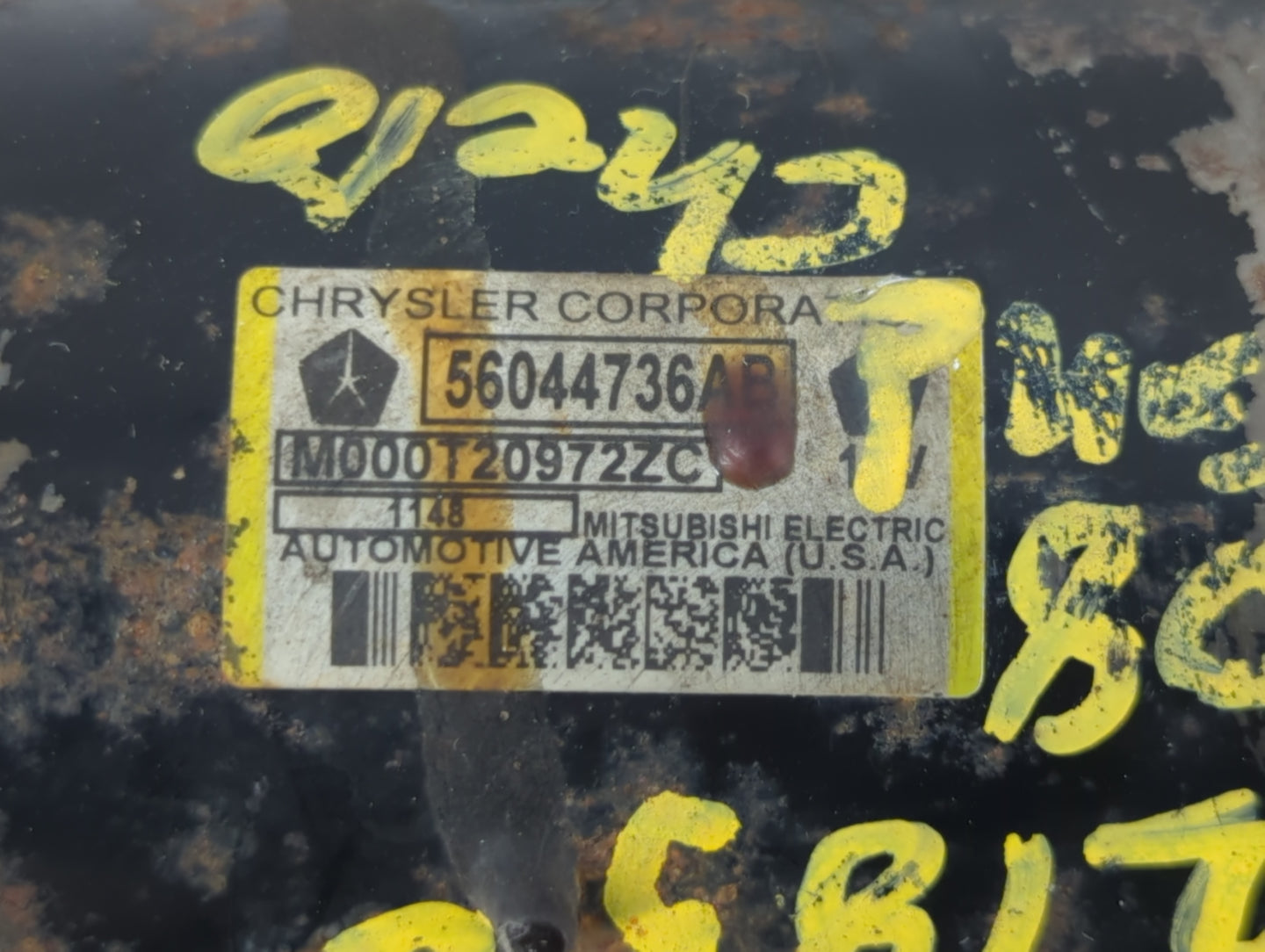 2005-2021 Jeep Grand Cherokee Car Starter Motor Solenoid OEM P/N:M000T20972ZC 56044736AB Fits OEM Used Auto Parts - Oemuseda