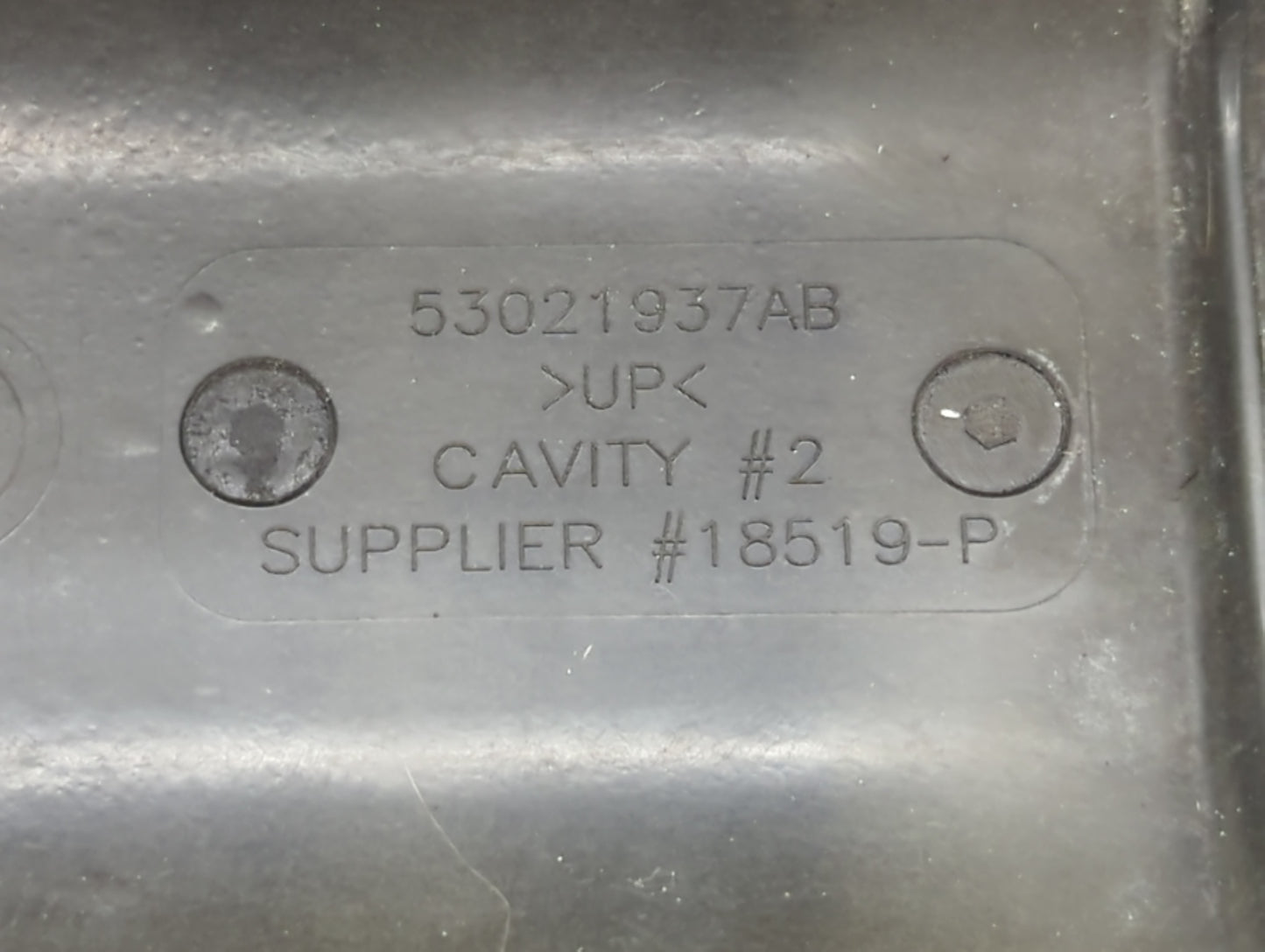 2008 Jeep Grand Cherokee Driver Left Cylinder Head Valve Cover P/N:53021937AB Fits OEM Used Auto Parts - Oemusedautoparts1.c