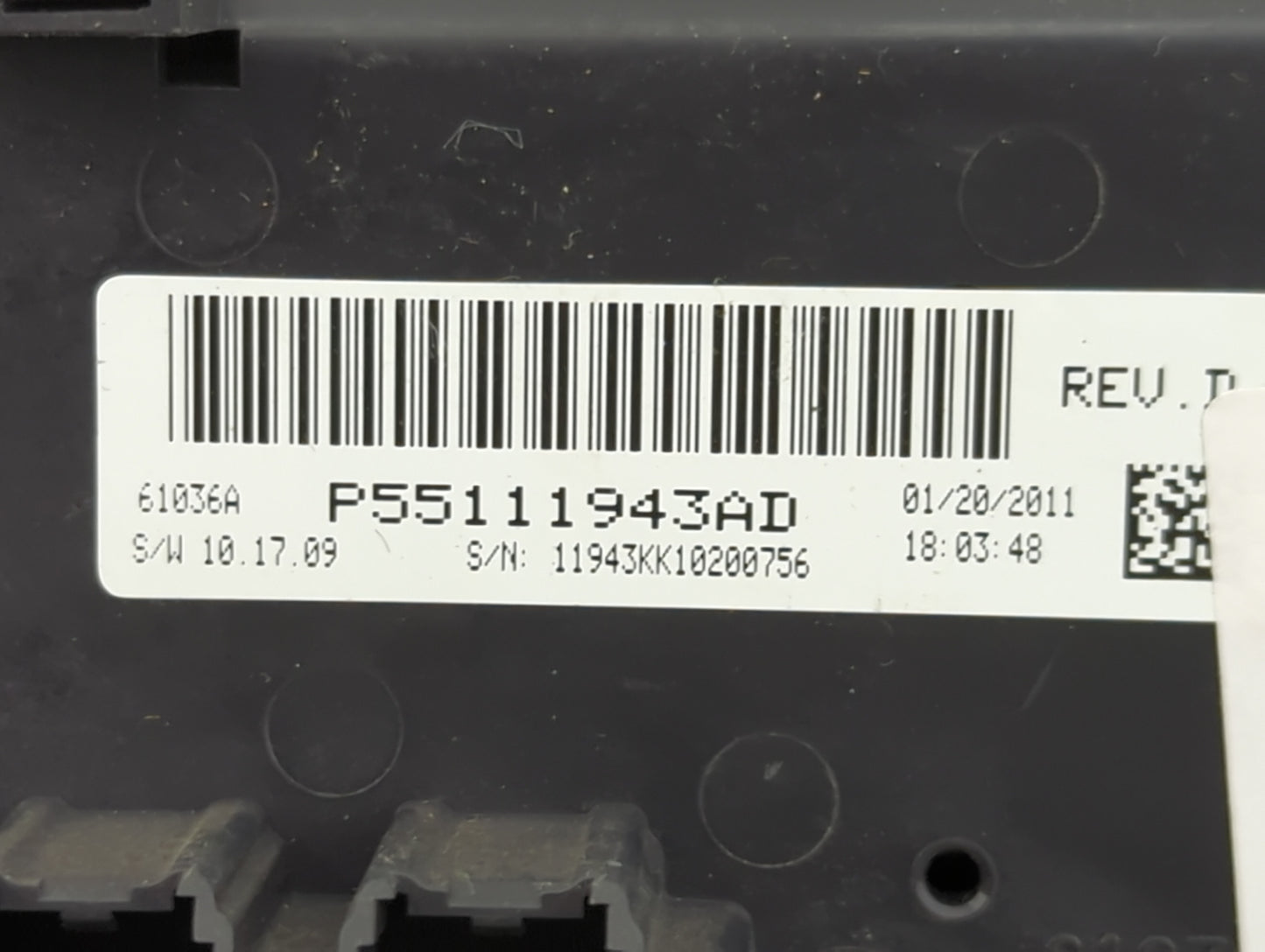 2008-2009 Jeep Liberty Climate Control Module Temperature AC/Heater Replacement P/N:55111943AD Fits Fits 2008 2009 OEM Used 