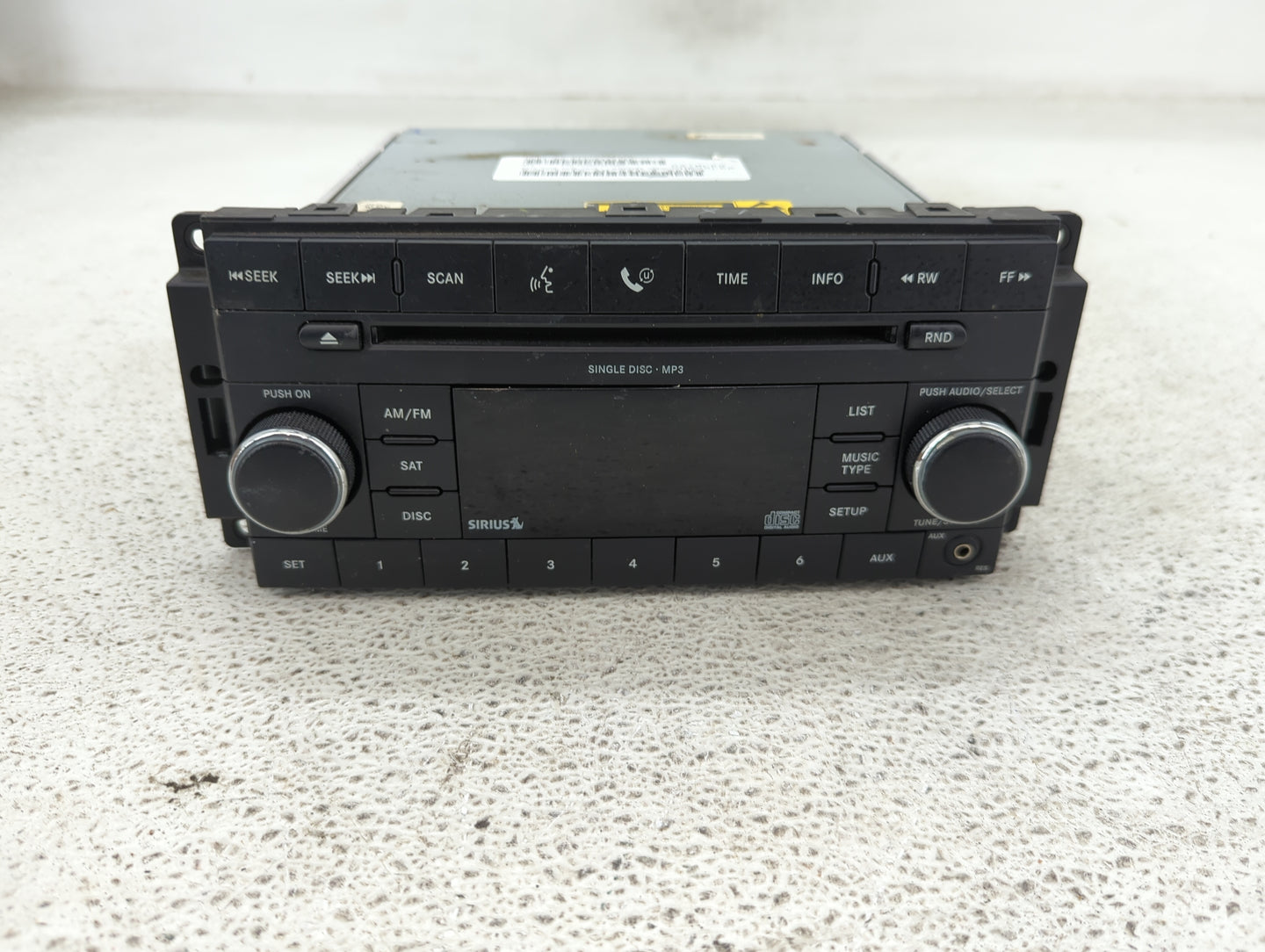 2008 Jeep Liberty Radio AM FM Cd Player Receiver Replacement P/N:P05064421AF Fits OEM Used Auto Parts - Oemusedautoparts1.co