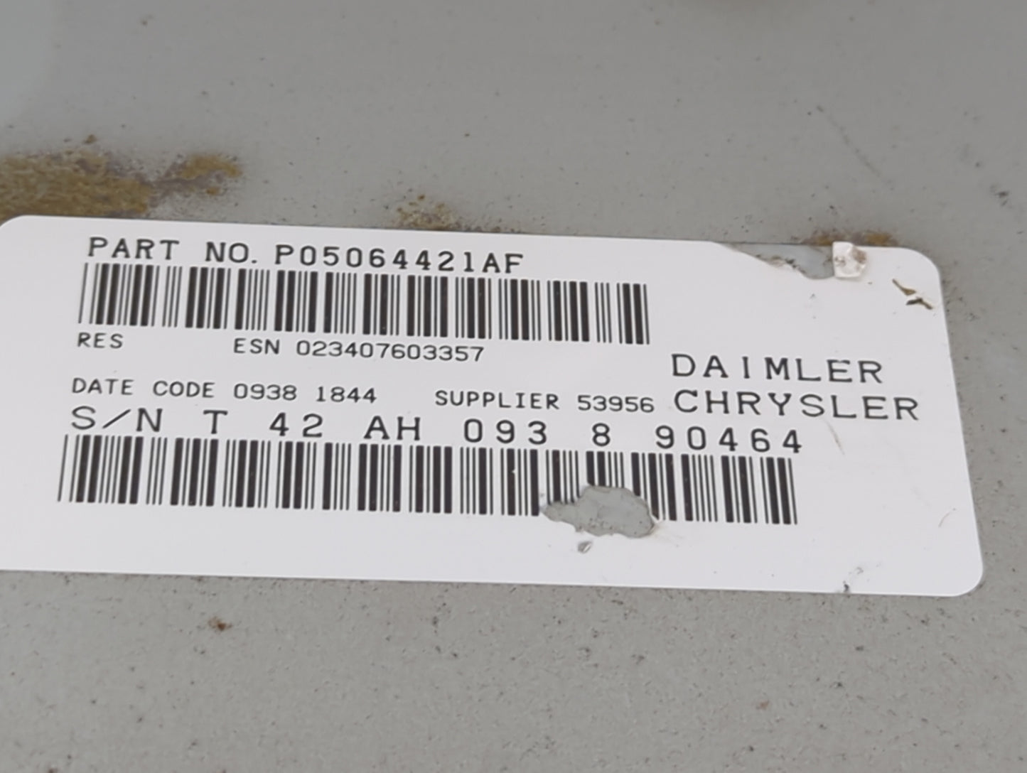 2008 Jeep Liberty Radio AM FM Cd Player Receiver Replacement P/N:P05064421AF Fits OEM Used Auto Parts - Oemusedautoparts1.co