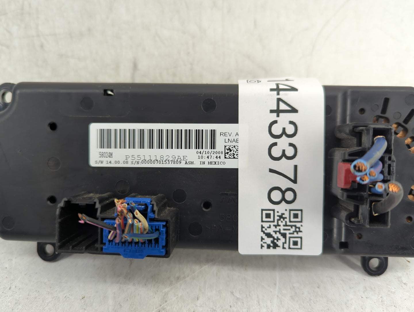 2008-2009 Jeep Liberty Climate Control Module Temperature AC/Heater Replacement P/N:P55111829AE 58024M Fits Fits 2008 2009 O