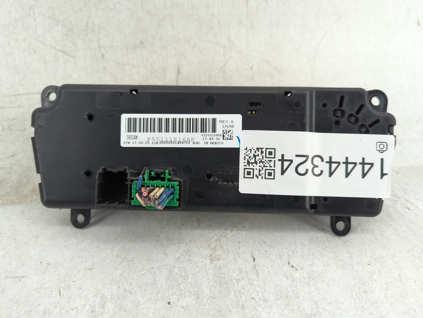 2008-2009 Jeep Liberty Climate Control Module Temperature AC/Heater Replacement P/N:P55111816AE Fits Fits 2008 2009 OEM Used