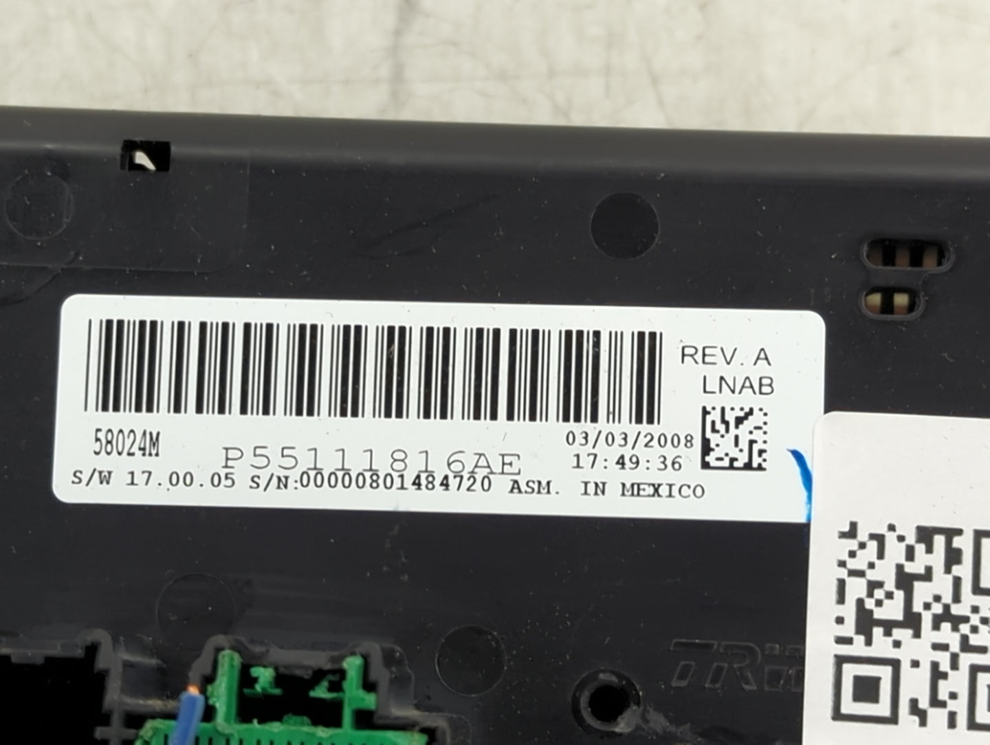 2008-2009 Jeep Liberty Climate Control Module Temperature AC/Heater Replacement P/N:P55111816AE Fits Fits 2008 2009 OEM Used