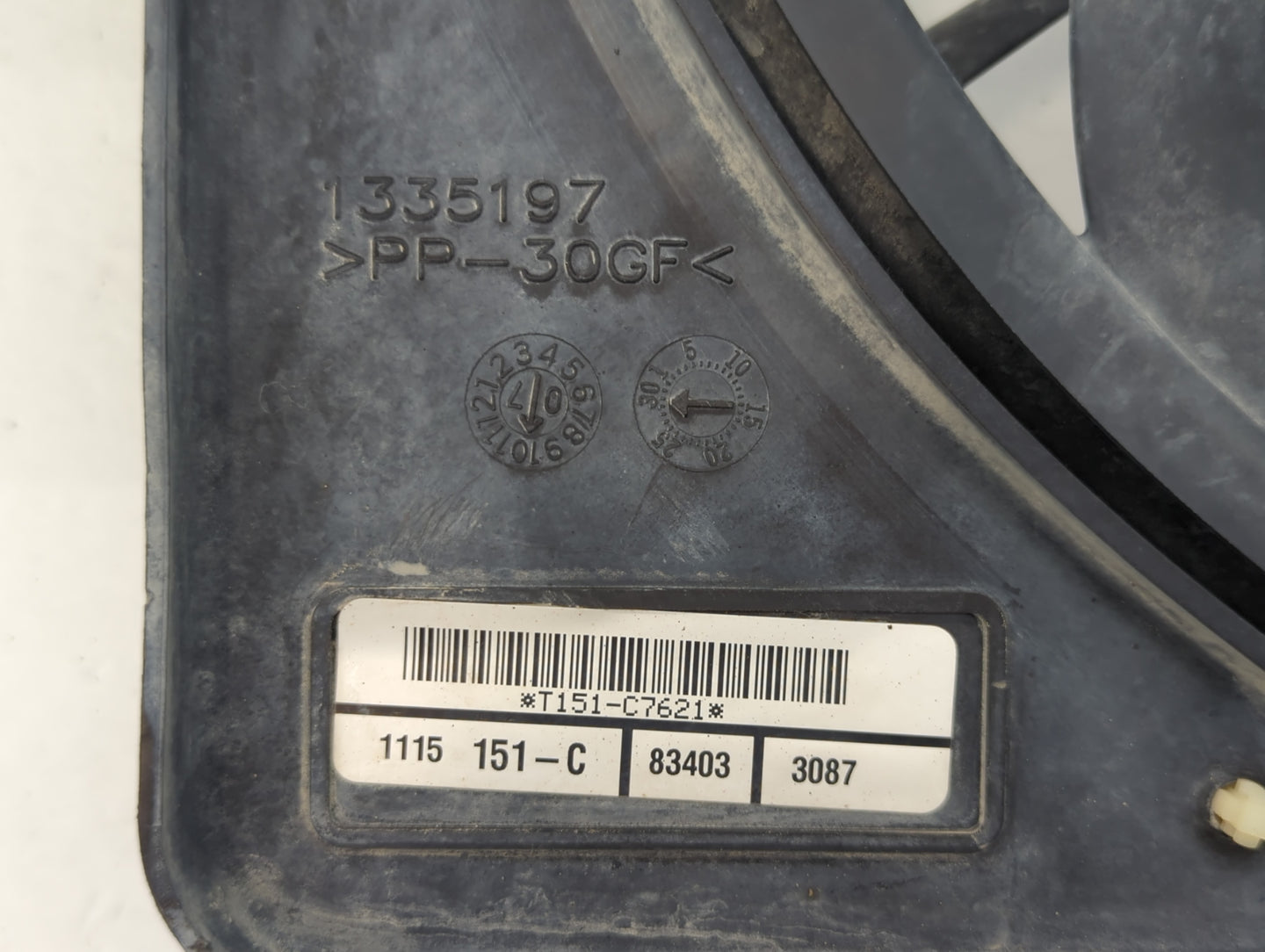 2008-2012 Jeep Liberty Left Radiator Fan Motor Assembly - Oemusedautoparts1.com