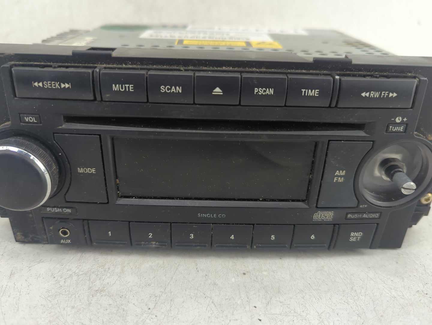 2007-2008 Jeep Patriot Radio AM FM Cd Player Receiver Replacement P/N:P05064171AL Fits Fits 2004 2005 2006 2007 2008 2009 20