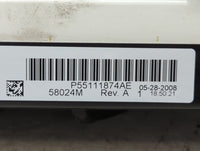 2007-2009 Jeep Patriot Climate Control Module Temperature AC/Heater Replacement P/N:P55111874AE Fits Fits 2007 2008 2009 OEM