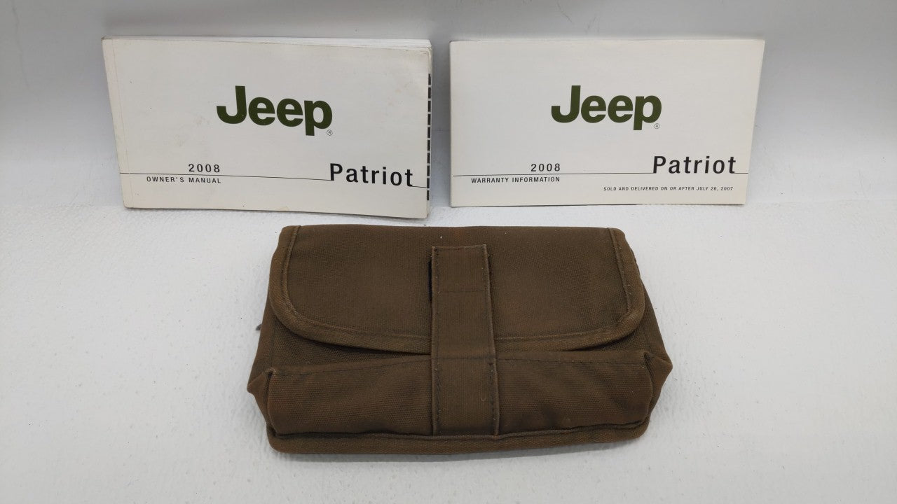 2008 Jeep Patriot Owners Manual Book Guide P/N:81-326-0812 OEM Used Auto Parts - Oemusedautoparts1.com