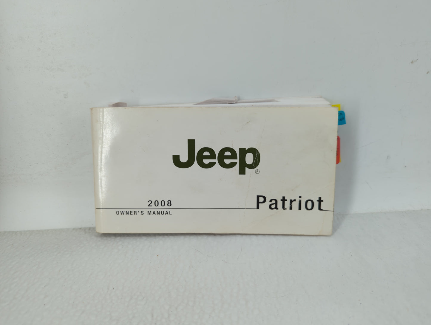 2008 Jeep Patriot Owners Manual Book Guide OEM Used Auto Parts - Oemusedautoparts1.com