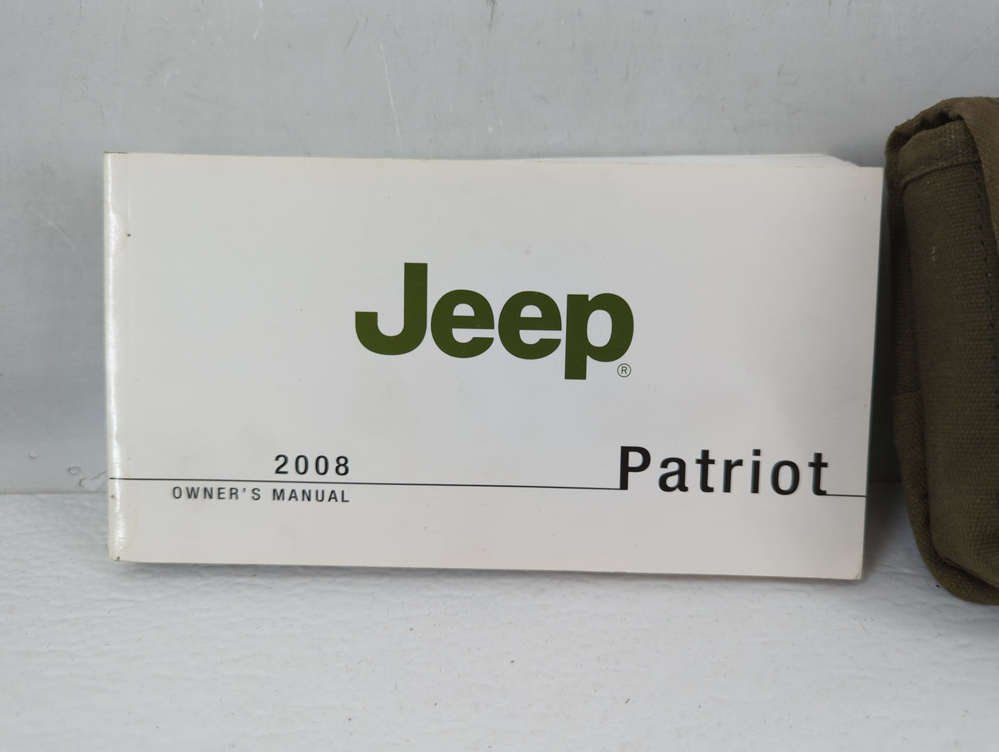 2008 Jeep Patriot Owners Manual Book Guide P/N:81-326-0812 OEM Used Auto Parts - Oemusedautoparts1.com